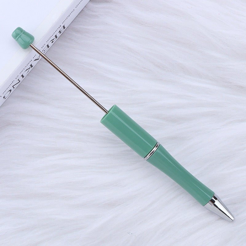 153C.Green Beadable DIY pen - Romo bead